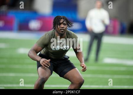 Mississippi State Linebacker Tyrus Wheat Runs A Drill At The NFL ...