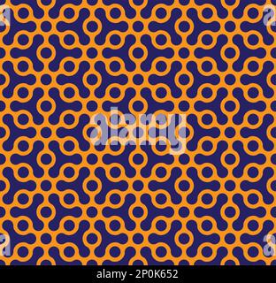 Circle geometric shapes. vector seamless pattern. Abstract background illustration Stock Vector
