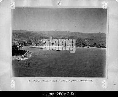 California - Santa Cruz, Aerial Photograph. Stock Photo