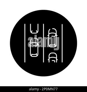 Auto traffic jams olor line icon. Road construction. Pictogram for web page Stock Vector