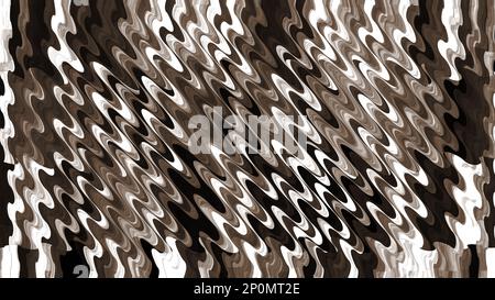 random half circle brown black sand shapes threads composition on abstract background with 3D rendering for decoration, tissue and pattern concepts Stock Photo