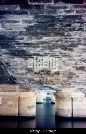 Pinhole Photography Travel Series.New, Age-defying, digital age, stand-out, high resolution, pinhole image of the Pont de la Concorde, Paris, France Stock Photo