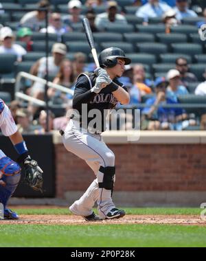 Colorado Rockies catcher Tony Walters (14) during game against the New York  Mets at Citi Field in Queens, New York, July 28, 2016. Rockies defeated  Mets 2-1. (Tomasso DeRosa via AP Stock Photo - Alamy