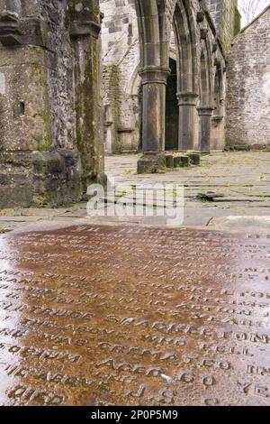 Heptonstall, West Yorkshire, UK. Ruins of the Church of St Thomas a' Becket in Heptonstall a traditional English village in Yorkshire. Stock Photo