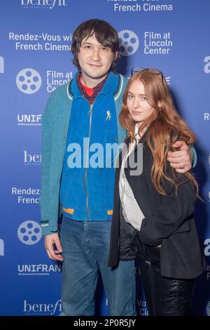 New York, United States. 02nd Mar, 2023. Director Owen Kline and Charlotte Ercoli attend the opening night of the 28th Rendez-Vous with French Cinema showcase at The Walter Reade Theater at Lincoln Center in New York City. Credit: SOPA Images Limited/Alamy Live News Stock Photo