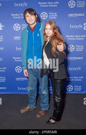 New York, United States. 02nd Mar, 2023. Director Owen Kline and Charlotte Ercoli attend the opening night of the 28th Rendez-Vous with French Cinema showcase at The Walter Reade Theater at Lincoln Center in New York City. Credit: SOPA Images Limited/Alamy Live News Stock Photo