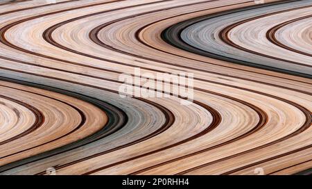 Colorful Abstract Waves Background Design Stock Photo