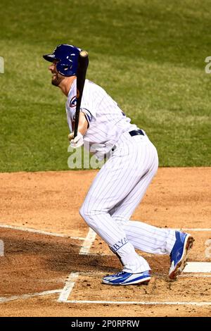 October 17, 2015: First baseman for the 1986 World Champion Mets, Keith  Hernandez (17) has a word with New York Mets catcher Kevin Plawecki (22)  [9785] prior to throwing out the ceremonial