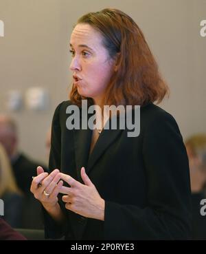 Assistant District Attorney Katie Rayburn argues against the defense's ...