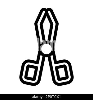 Hazard Sign Vector Thick Line Icon For Personal And Commercial Use ...