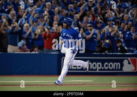 August 21, 2013: Toronto Blue Jays first baseman Edwin Encarnacion (10)  reacts after walking during a MLB game played between the Toronto Blue Jays  an Stock Photo - Alamy