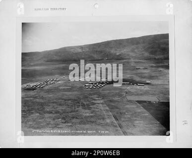 Hawaii - Lanai Island, Aerial Photograph. Stock Photo