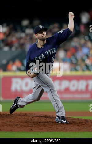 HOUSTON, TX - AUGUST 11: Houston Astros relief pitcher Phil Maton (88)  throws a pitch in the top of the ninth inning during the MLB game between  the Los Angeles Angels and