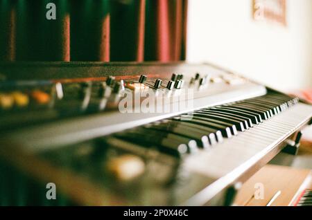 Roland Juno-60 in home studio Stock Photo