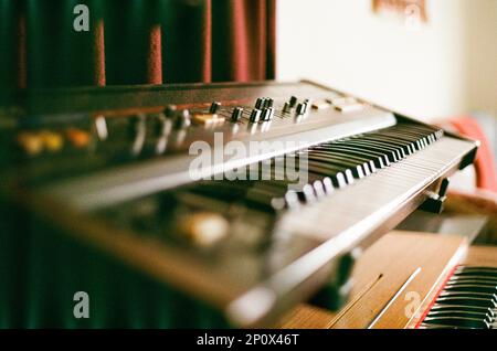 Roland Juno-60 in home studio Stock Photo