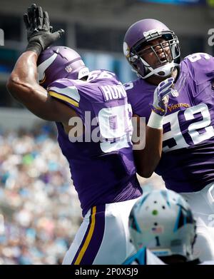 Minnesota Vikings vs. Green Bay Packers. NFL match poster. Two american  football players silhouette facing each other on the field. Clubs logo in  back Stock Photo - Alamy