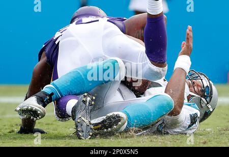 Carolina Panthers vs. Detroit Lions. Fans support on NFL Game. Silhouette  of supporters, big screen with two rivals in background Stock Photo - Alamy