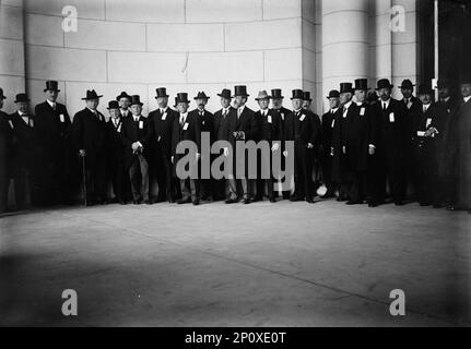 Reception Committee To Vice President Elect, 1913. Thomas Riley Marshall was Governor of Indiana, 1909-1913; Vice President of The United States 1913-1921. Stock Photo