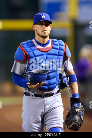 Yasmani Grandal and Heather Grandal attend the Fourth Annual Los