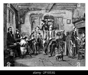 A sketch of the rehearsal of the Philharmonic Society by John Evan Hodgson drawn in 1860. Formed in 1813 by a group of thirty music professionals, its original purpose was to promote performances of instrumental music in London. Many composers and performers have taken part in its concerts. The society became the Royal Philharmonic Society during its 100th concert season in 1912, and continued organising concerts through the two world wars. Stock Photo