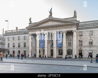 The General Post Office Headquarters in O'Connell Street, Dublin, Ireland Stock Photo
