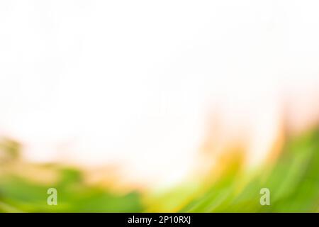 Bokeh blue sky and white clouds on summer vacation concept. Abstract natural background and sun flares. Stock Photo