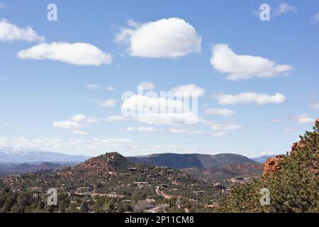 Sedona, Arizona, view from Chapel of the Holy Cross. Stock Photo