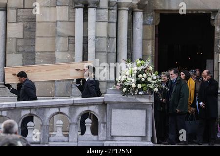 Biarritz, France. 03rd Mar, 2023. Agnes Lassalle's partner Stephane ...