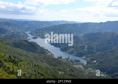 miradouro-da-pedra-bela-penada-geres-national-park-portugal-stock