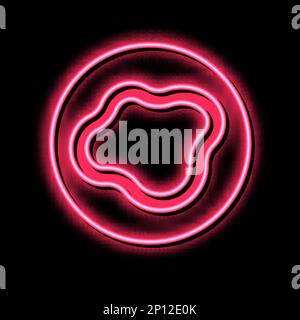 chronic blistering skin disease neon glow icon illustration Stock ...