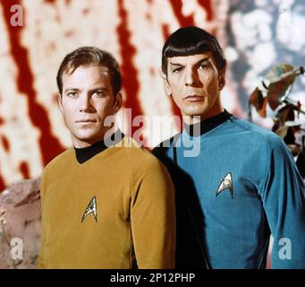 Star Trek  William Shatner & Leonard Nimoy Stock Photo