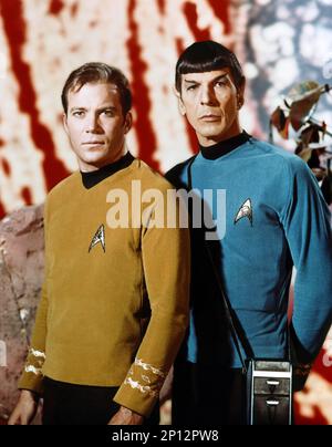 Star Trek TV  William Shatner & Leonard Nimoy Stock Photo