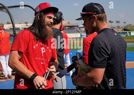 Philadelphia Phillies' Brandon Marsh in action during a baseball game  against the Pittsburgh Pirates, Saturday, Aug. 27, 2022, in Philadelphia.  (AP Photo/Derik Hamilton Stock Photo - Alamy