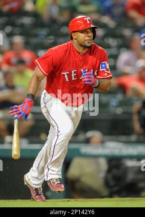 Oct. 10, 2010 - Arlington, Texas, USA - October 10, 2010. Texas Rangers  shortstop ELVIS ANDRUS before game four of the American League Divisional  Series at Rangers Ballpark in Arlington, Texas. (Credit