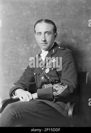 Captain Jacques Boyriven, portrait photograph, 1918 Mar. 18. French racing driver? Stock Photo