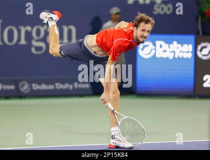 Dubai, UAE, 3rd.March 2023. L-R. Serbian Player Novak Djokovic