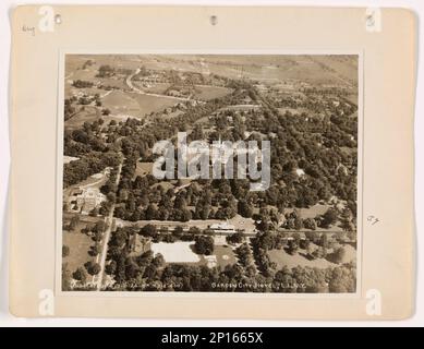 New York - Garden City, Aerial Photograph. Stock Photo