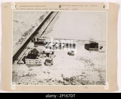 New York - Garden City, Aerial Photograph. Stock Photo