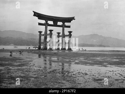 Itsukushima Shinto Shrine, Japan, 1908. Stock Photo