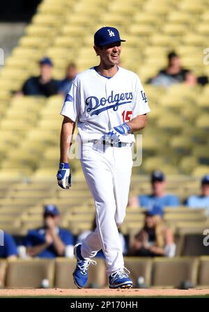 02 July 2016: Former Dodgers player Fernando Valenzuela during the Dodgers  Old-Timers Game at Dodger Stadium in Los Angeles, CA. (Photo by Chris  Williams/Icon Sportswire) (Icon Sportswire via AP Images Stock Photo 