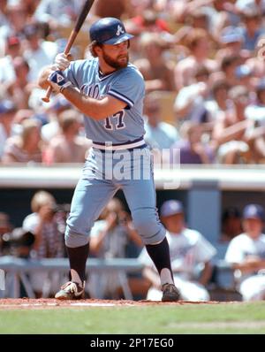 Atlanta Braves Bob Horner (5) in action during a game from his