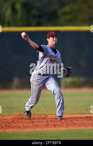 Central Michigan Chippewas shortstop Zach McKinstry (8) catches a pickoff  attempt at second base against the Michigan Wolverines on March 29, 2016 at  Ray Fisher Stadium in Ann Arbor, Michigan. Michigan defeated Central  Michigan 9-7. (Andrew