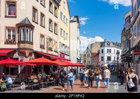 Bonn: Old Town, pedestrian zone, restaurant in Rhein-Sieg-Region, Nordrhein-Westfalen, North Rhine-Westphalia, Germany Stock Photo