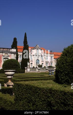 Portugal, Lisbon, Queluz. National Palace and gardens. Baroque style. Stock Photo