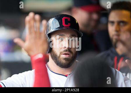 03 June 2016: Cleveland Indians Pitcher Joba Chamberlain (62) [5504] wears  a pair of Cleveland Indians Perforated-Lens Sunglasses that were given out  to the first 10,000 fans prior to the Major League