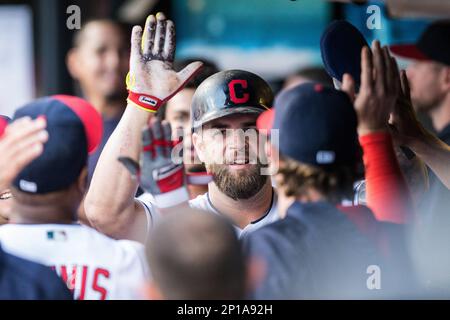 03 June 2016: Cleveland Indians Pitcher Joba Chamberlain (62) [5504] wears  a pair of Cleveland Indians Perforated-Lens Sunglasses that were given out  to the first 10,000 fans prior to the Major League