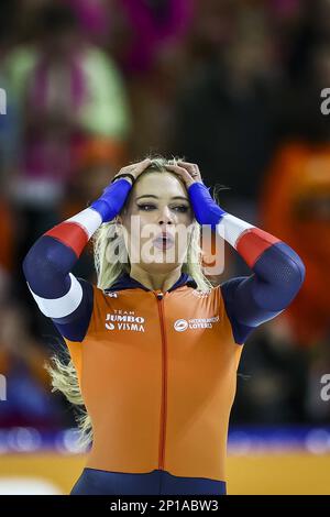 Jutta Leerdam Netherlands Reacts After Womens Foto stock editorial - Imagem  stock