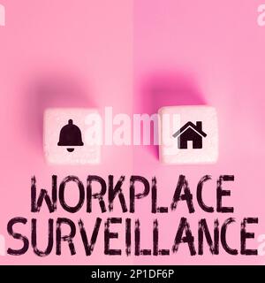 Writing displaying text Workplace Surveillance. Conceptual photo protection of individual privacy rights in the workplace Stock Photo