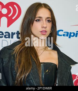 PHILADELPHIA, PA: DECEMBER 12: Tate McRae at Jingle Ball 2022 at Wells