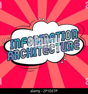 Text caption presenting Information Architecture. Word Written on structural design shared information environments Stock Photo